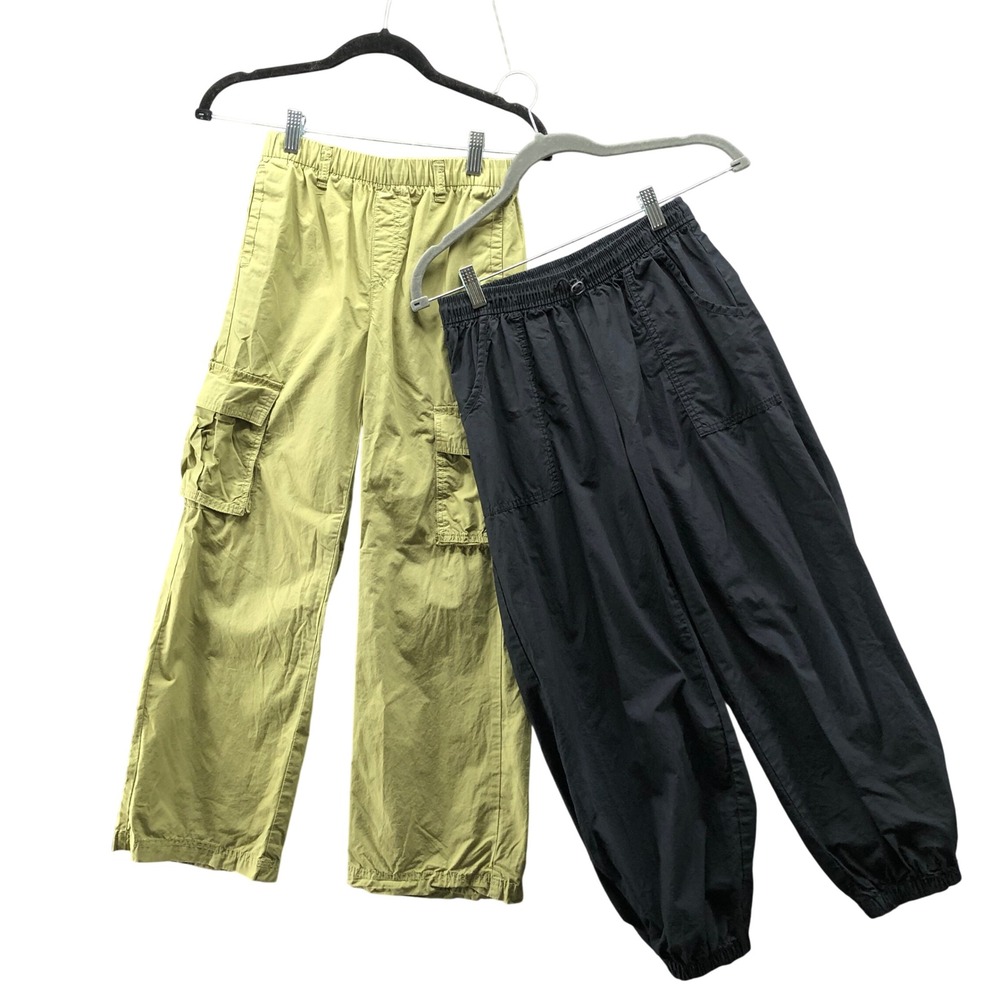 Girls 10-12 (L) Baggy Lightweight Pants BUNDLE Gap Old Navy Cargo Parachute